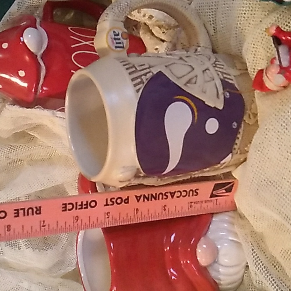 🏈 Miller-lite 3D Minnesota Vikings Stein Mug